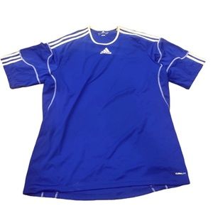𝅺Adidas performance athletic shirt climalite nwt bright blue xl